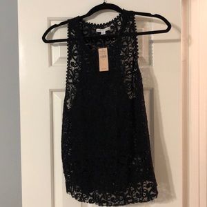Black Lace American Eagle Tank